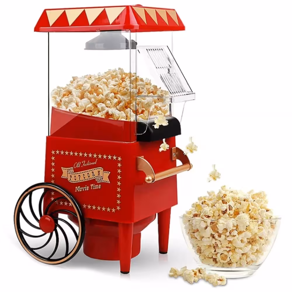 دستگاه پاپ کورن ساز گرین لاین مدل Green Lion Vintage Popcorn Maker