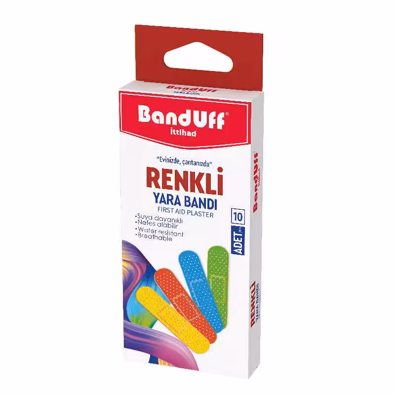 چسب زخم بندوف Banduff مدل Renkli بسته 10 عددی