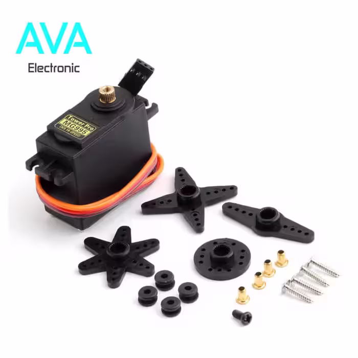 سروو موتور دنده فلزی MG995 با زاویه چرخش 360 درجه