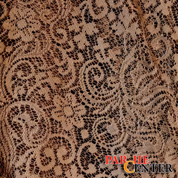 پارچه (عمده) دانتل شکلاتی گلدار (از 10 متر...)