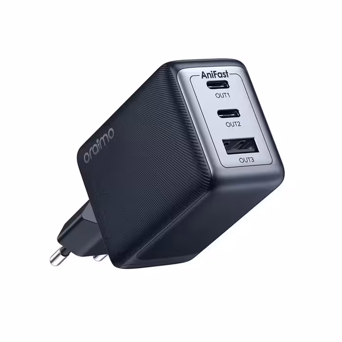 شارژر دیواری 65 وات اورایمو به همراه کابل دو سر تایپ سی مدل Oraimo OCW-7652E