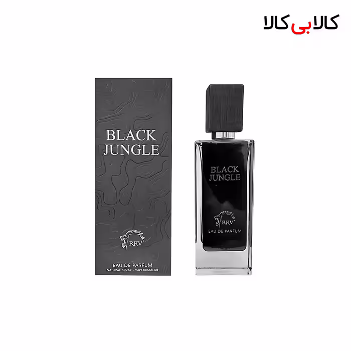ادکلن آر کی وی بلک جانگل مردانه و زنانه حجم 80 میلی لیتر