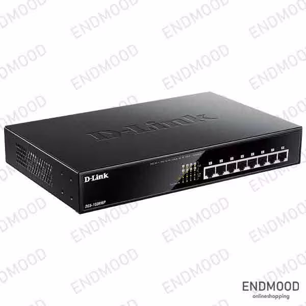 سوییچ رومیزی 8 پورت PoE دی-لینک مدل DGS-1008MP