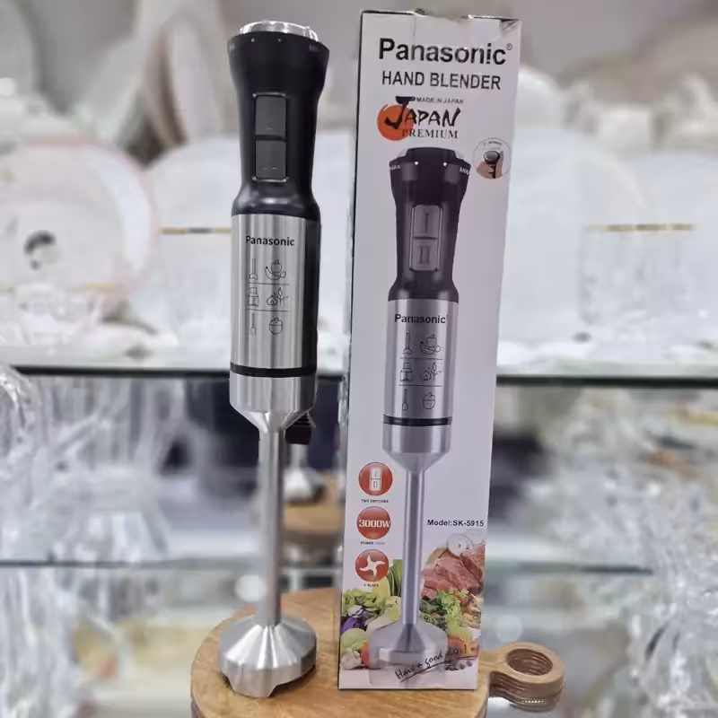 گوشت کوب برقی پاناسونیک3000وات سیم پیچ موتور تمام مس ژاپنی 4 تیغه یخ شکن سوپر سایلنت مدلSK-5915(فروش ویژه)