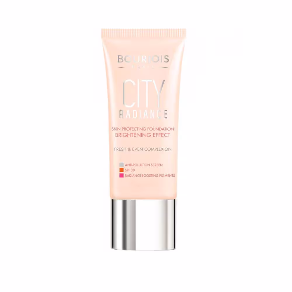 کرم پودر بورژوا مدل City Radiance مناسب پوست نرمال تا خشک_حجم 30 میلی لیتر