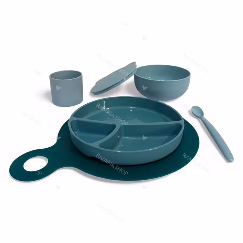 ست غذاخوری کودک پنج تکه طرح خرس دودی Dodie