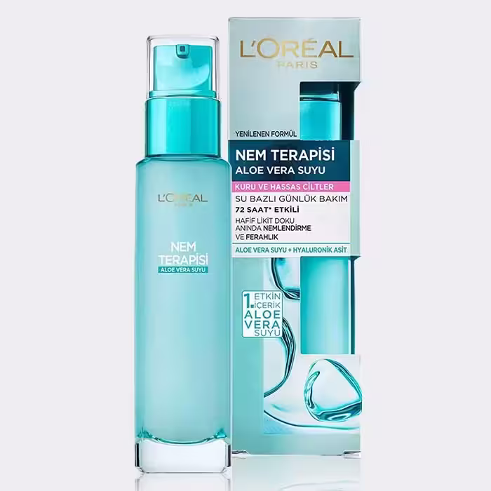 کرم آبرسان لورال 72 ساعته مناسب پوست خشک و حساس 70ml (LOREAL)