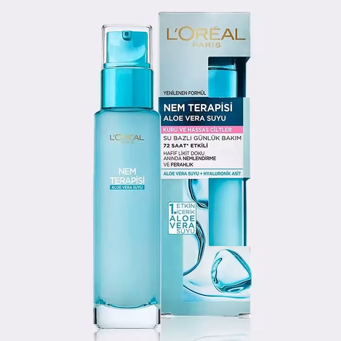 کرم آبرسان لورال 72 ساعته مناسب پوست خشک و حساس 70ml (LOREAL)