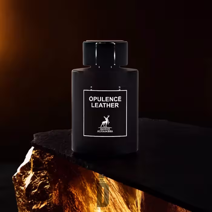 عطر ادکلن مردانه تام فورد مدل Amber Leather، برند الحمبرا، حجم 100 میلی لیتر، غلظت EDP