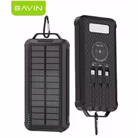 پاور بانک خورشیدی باوین ظرفیت 10000 میلی‌آمپر مدل BAVIN Y-PC1117