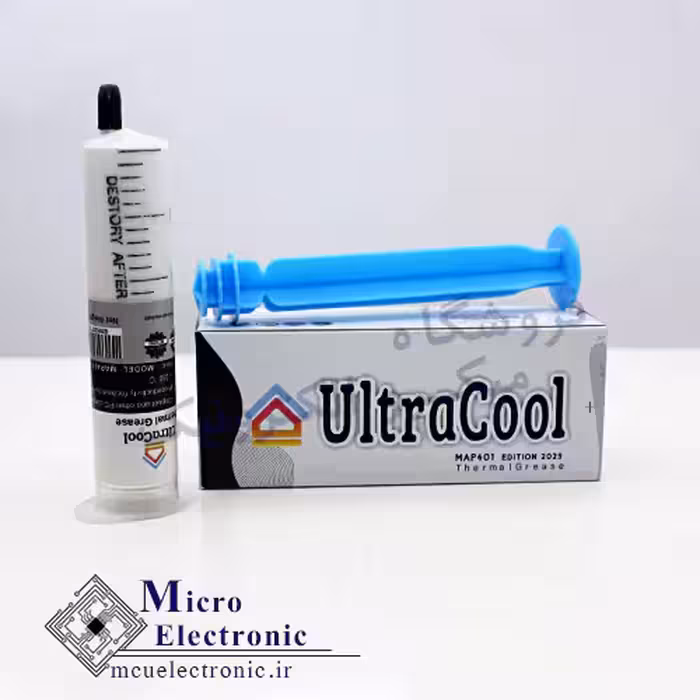 خمیر سیلیکون سرنگ 40 گرمی ضریب 1 Ultracool MAP401