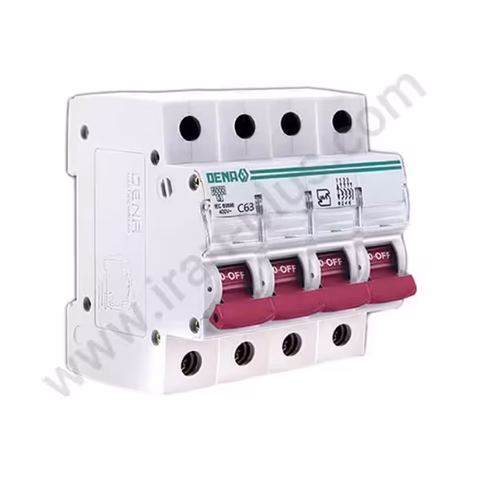 فیوز مینیاتوری چهار پل 63 آمپر دناالکتریک مدل C63-6KA