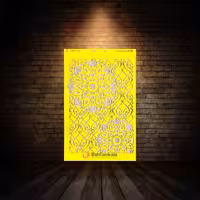 شابلون استنسیل ابعاد 50*35 کد HNC 117