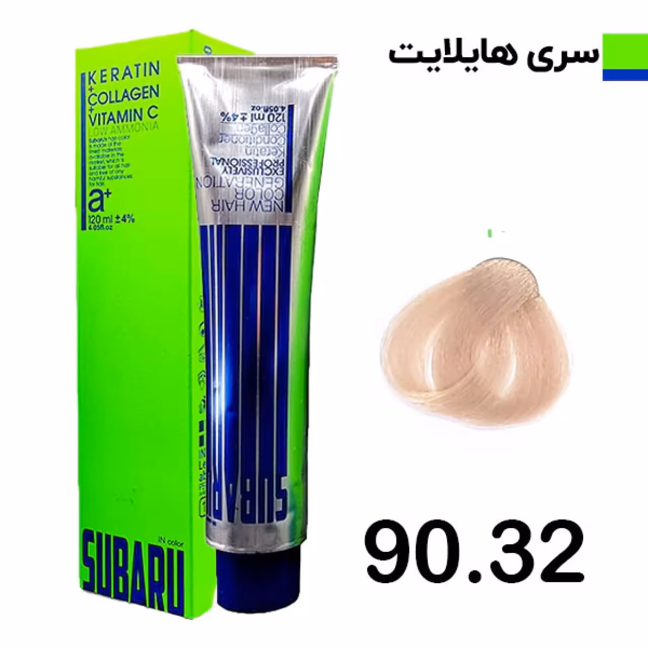 رنگ مو سوبارو شماره 9032 حجم 120 میلی لیتر رنگ کرم