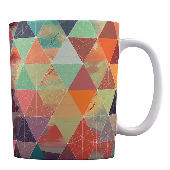 ماگ سرامیکی با طرح رنگارنگ فانتزی کد M17