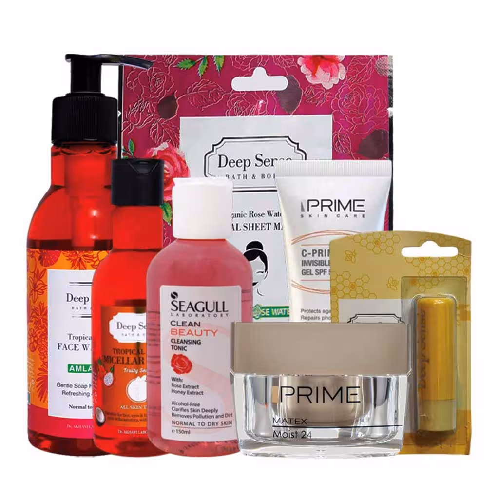 پک مراقبتی روتین پوستی قاصدک مناسب پوست خشک و حساس