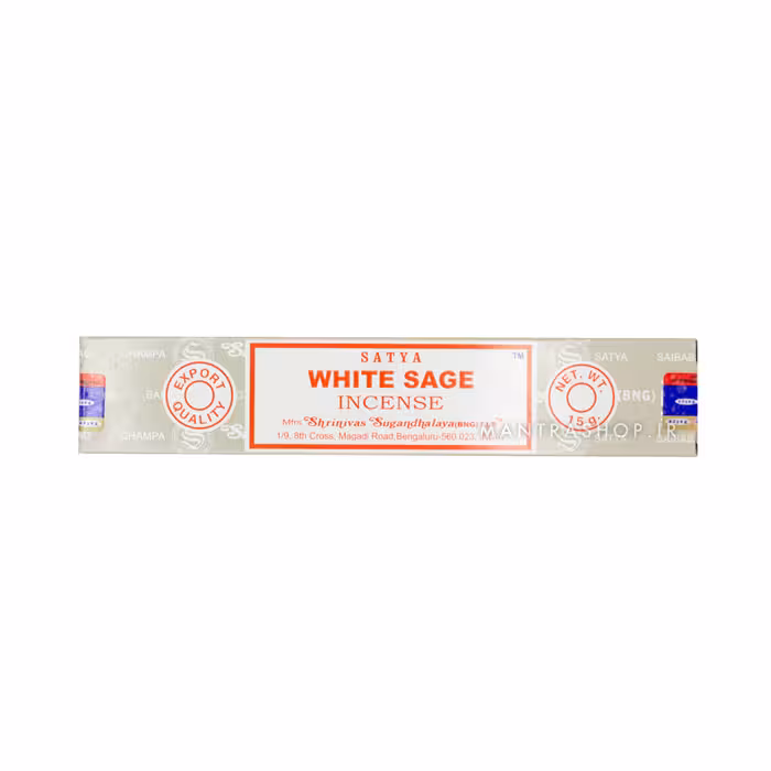 عود دست ساز هندی White Sage برند Satya بسته 15 گرمی (عود مریم گلی)
