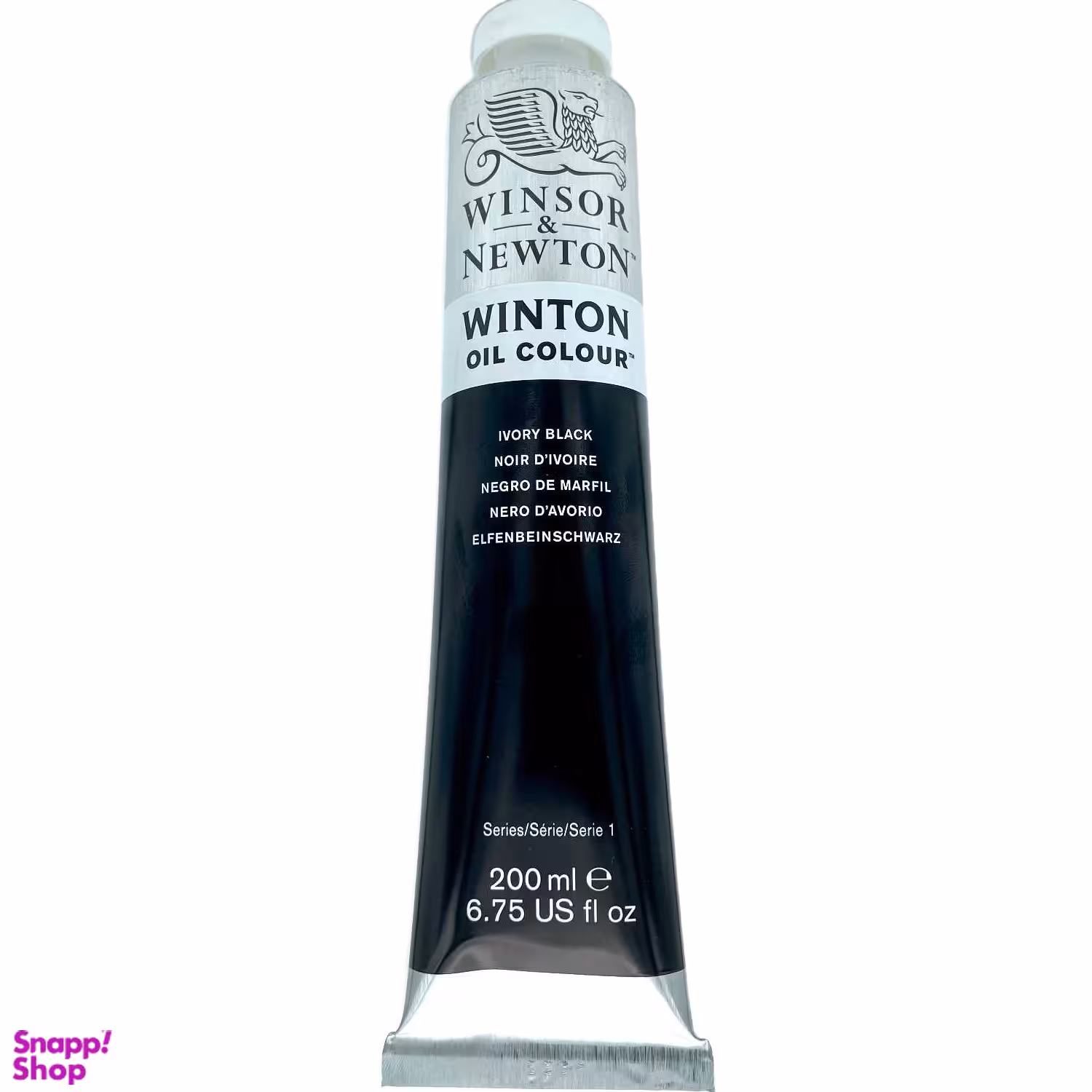 رنگ روغن وینزور اند نیوتون مدل Ivory Black حجم 200 میلی لیتر