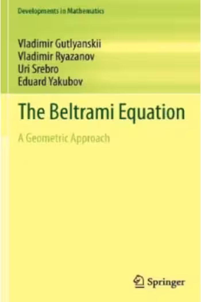خرید و دانلود نسخه کامل کتاب The Beltrami Equation: A Geometric Approach