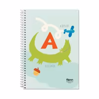 دفتر زبان دو خط 40 برگ سیمی فانتزی الیپون طرح 4