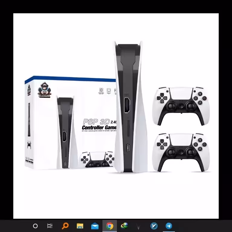 کنسول بازی پرتابل گیم استیک طرح ps5 پلی استیشن فایو  مینی  نسخه جدید فول بازی با دستگاه و دو دسته طرح ps5