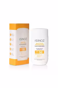 کرم ضد آفتاب مایع هیبریدی SPF50  برند Sinoz - حجم 50 ml