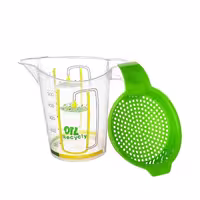 پارچ صافی روغن و پیمانه اندازه گیری تیتیز پلاستیک ترکیه مدل Olea Oil Strainer Jug با حجم 500 میلی لیتر