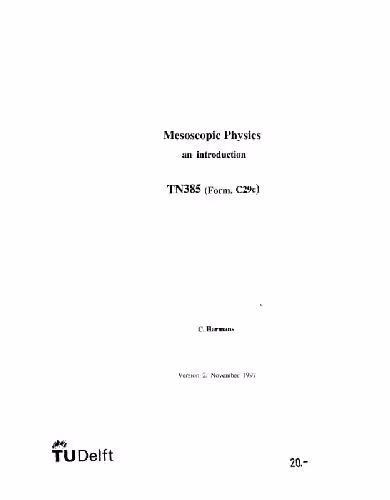 خرید و دانلود نسخه کامل کتاب Mesoscopic physics