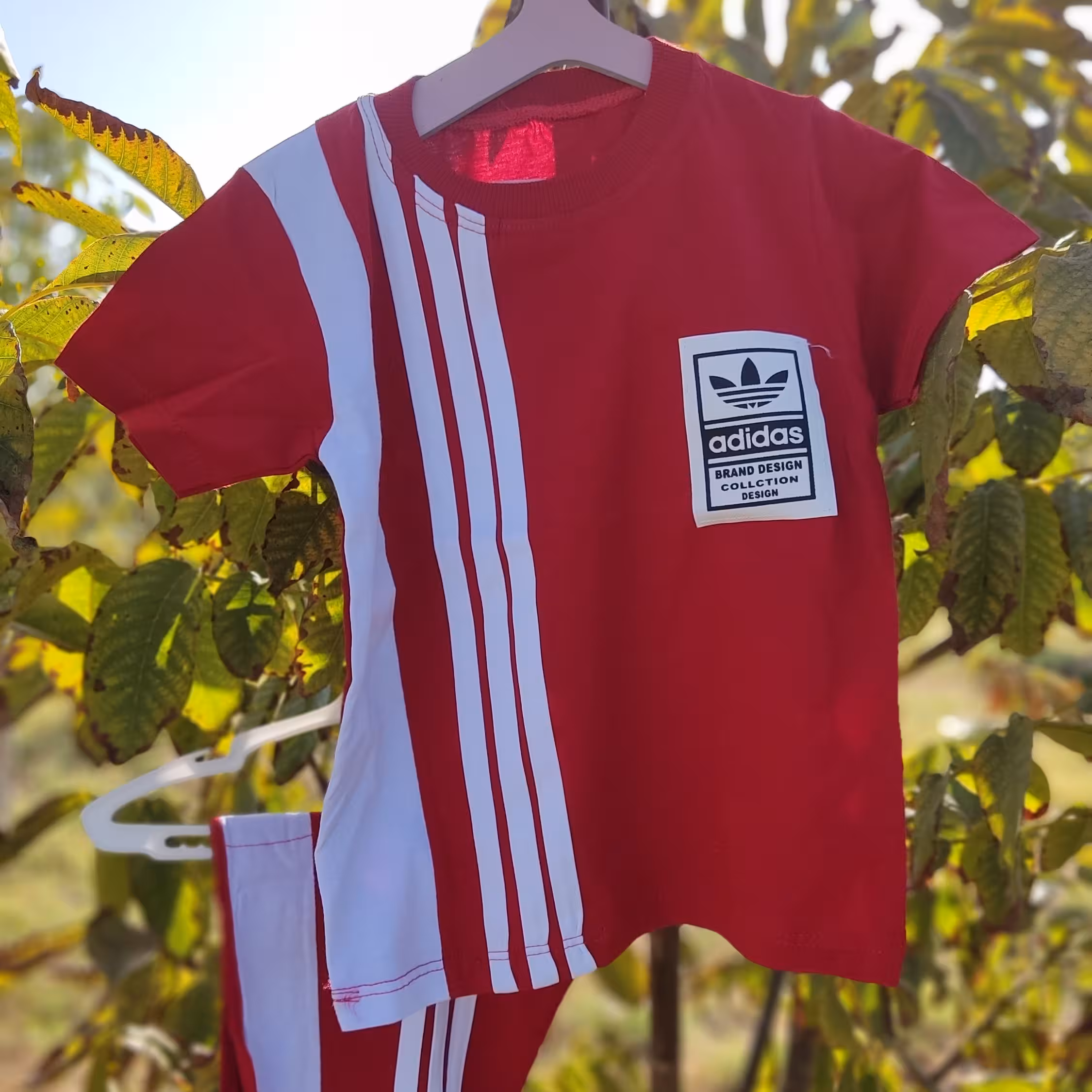 ست تیشرت شلوارک  اسپورت ادیداس بچگانه(دخترانه و پسرانه)