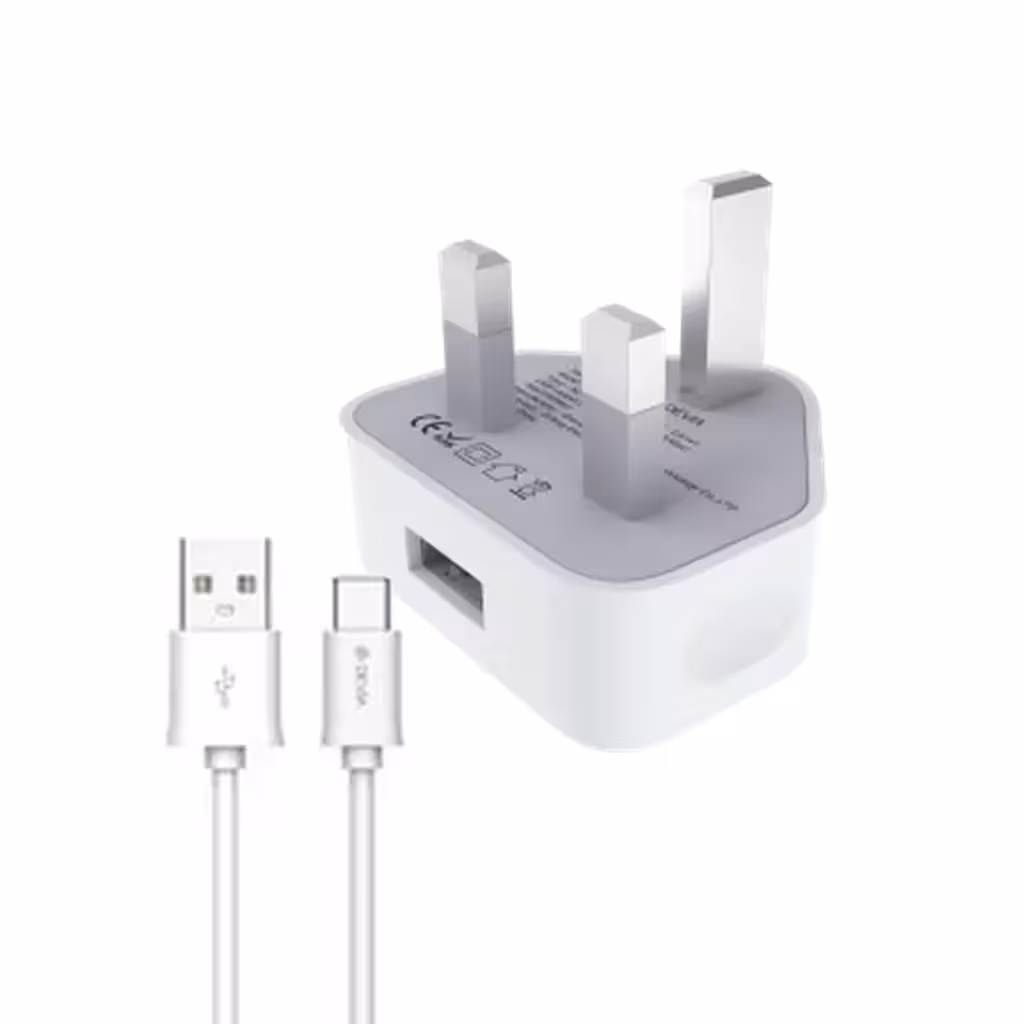 شارژر 10 وات یو اس بی دوییا مدل DEVIA Smart Charger EA160 با کابل Type-C