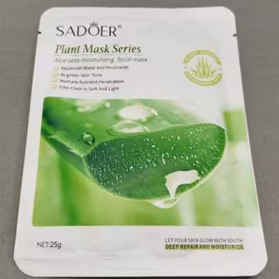 ماسک ورقه ای صورت رایحه آلوئه ورا تاریخ انقضا 2028