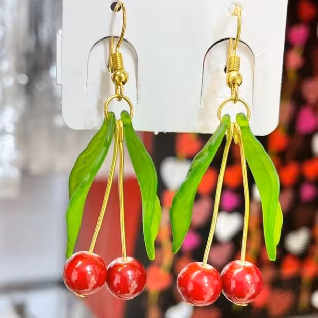 گوشواره طرح آلبالو
