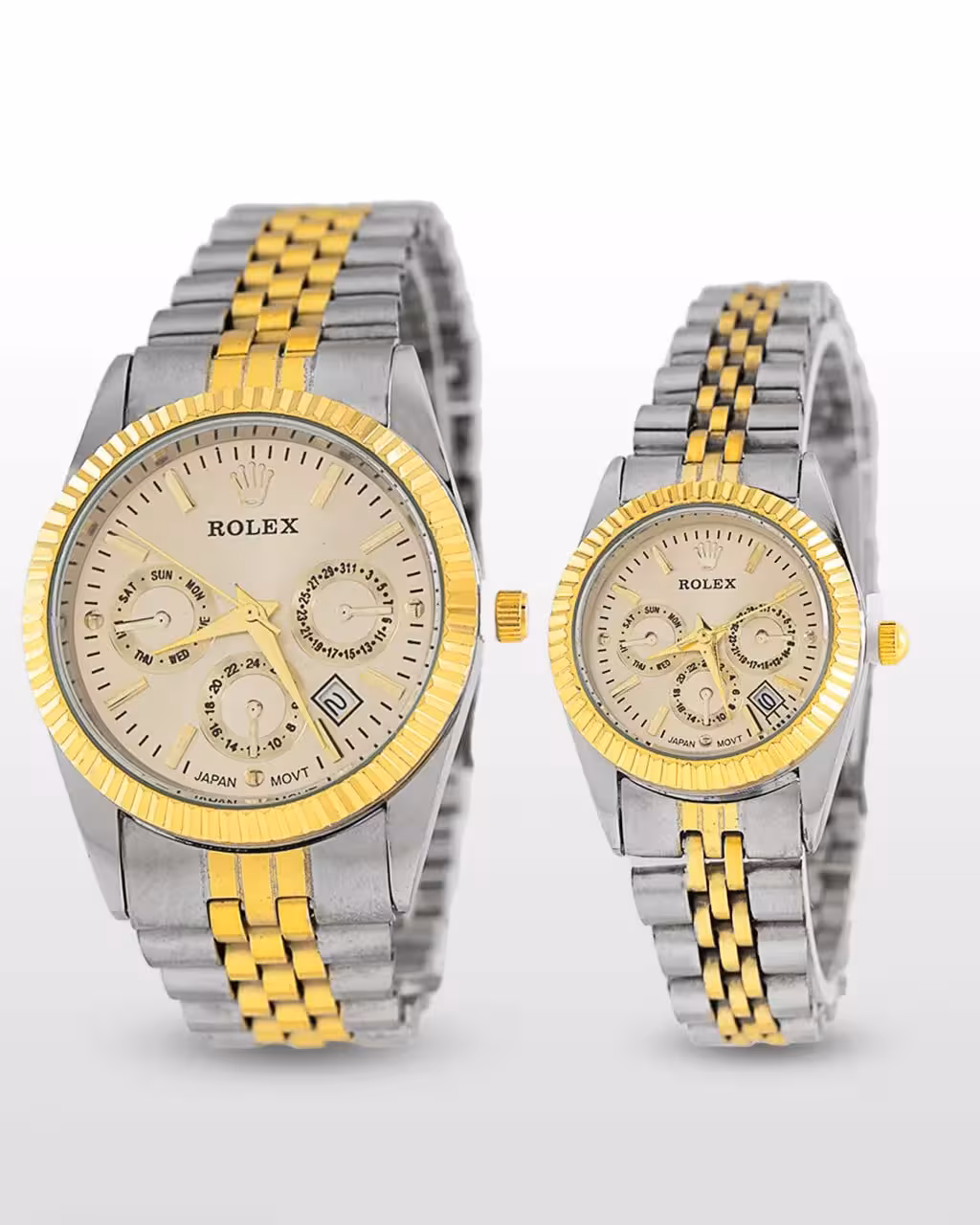 ست ساعت مچی مردانه و زنانه رولکس ROLEX مدل 1087