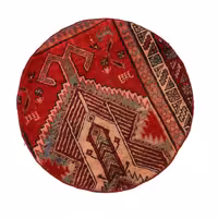 فرش دستبافت دایره مدل وینتیج کد 4030244