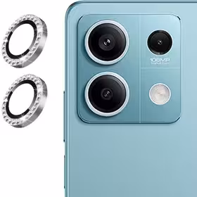 محافظ لنز دوربین ایرگلوری مدل نگین دار سواروسکی Swarovski مناسب برای گوشی موبایل شیائومی Redmi Note 13 4G