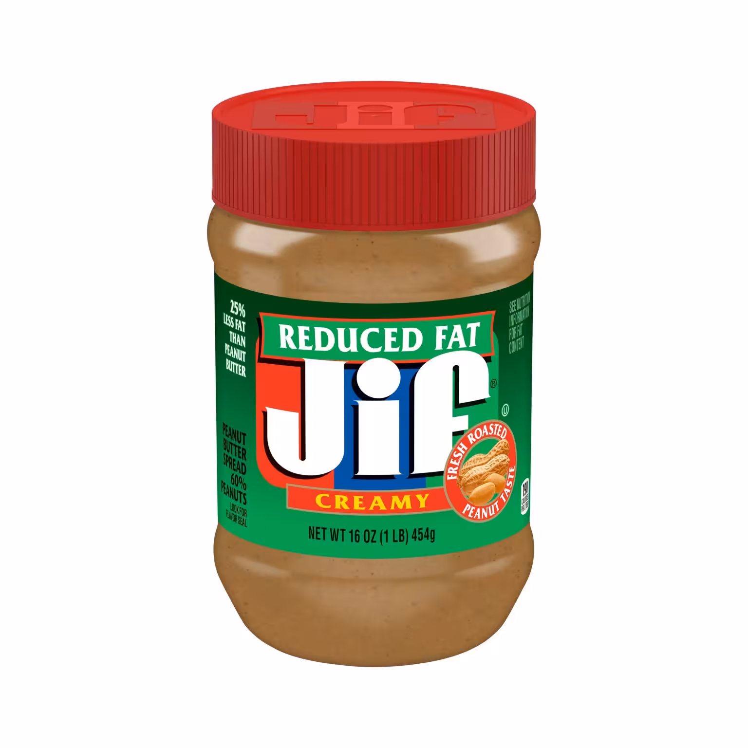 کره بادام زمینی رژیمی جیف با چربی کمتر (450 گرم) jif