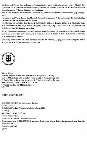 خرید و دانلود نسخه کامل کتاب Theorie der endlichen und unendlichen Graphen
