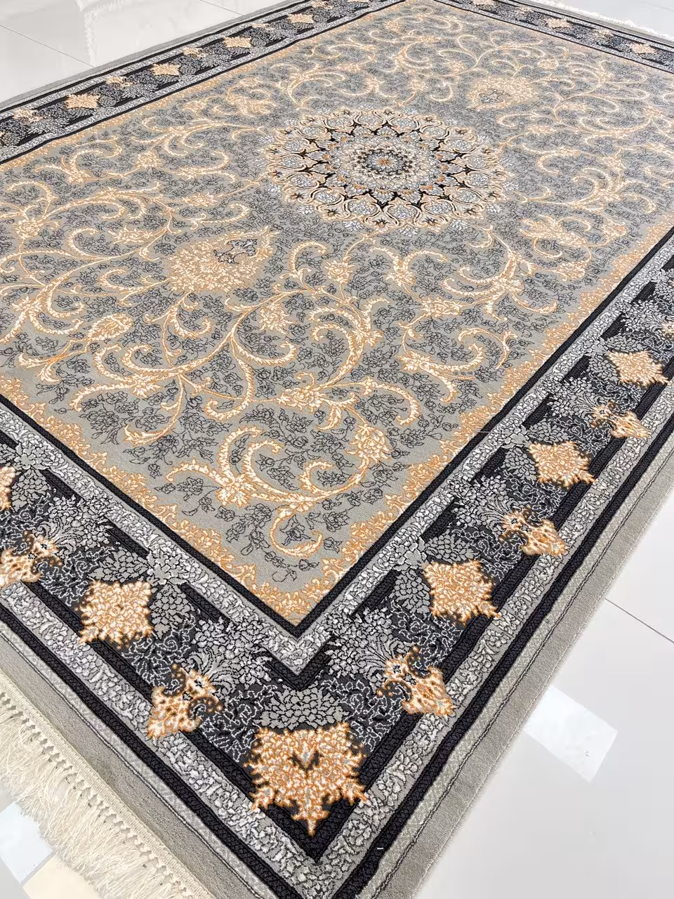 فرش 700شانه کاشان طرح شاندیز