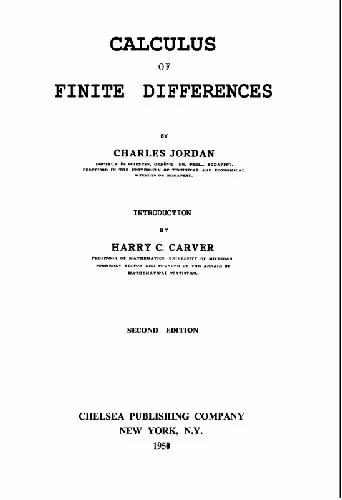 خرید و دانلود نسخه کامل کتاب Calculus of finite differences