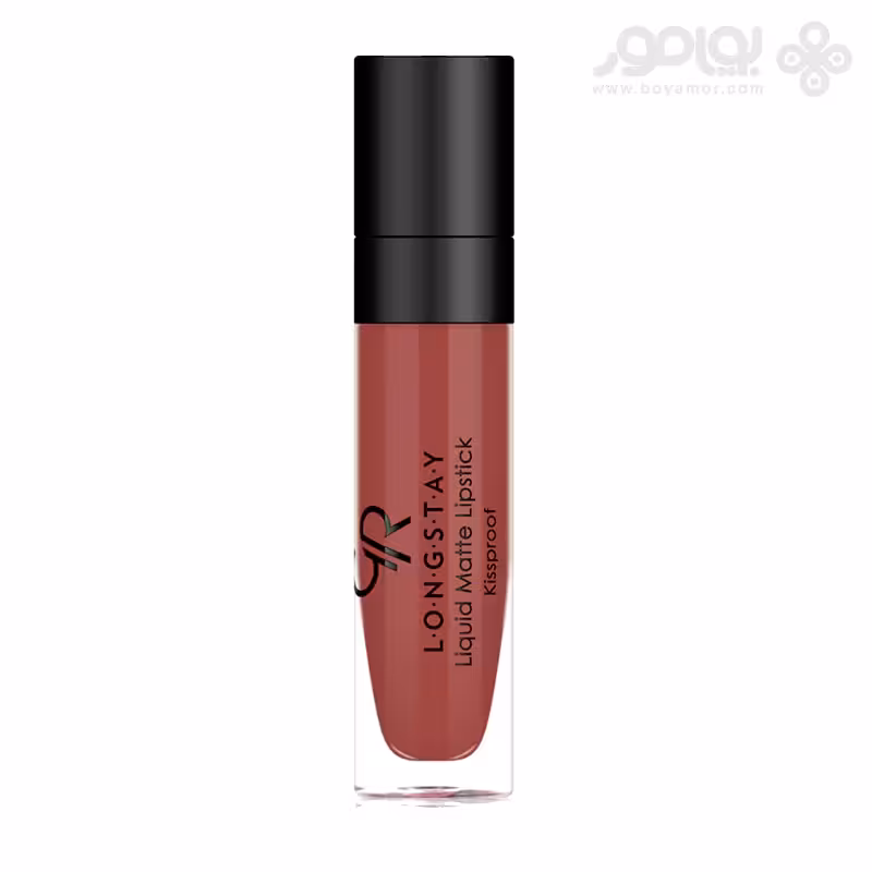 رژ لب مایع مات گلدن رز مدل LONG STAY شماره 19