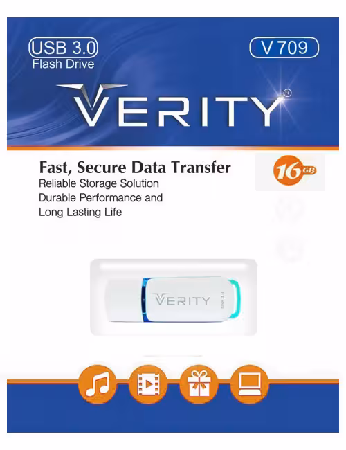 فلش مموری وریتی مدل V709 USB3 ظرفیت 16 گیگابایت