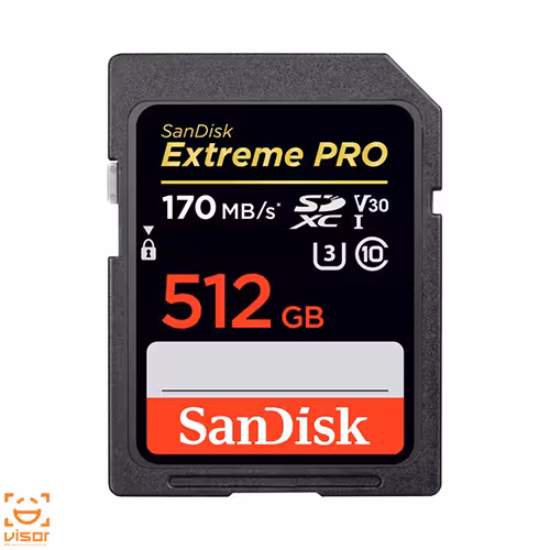 کارت حافظه SD سن دیسک Sandisk 512GB Extreme PRO UHS-I SDXC 170MB/S