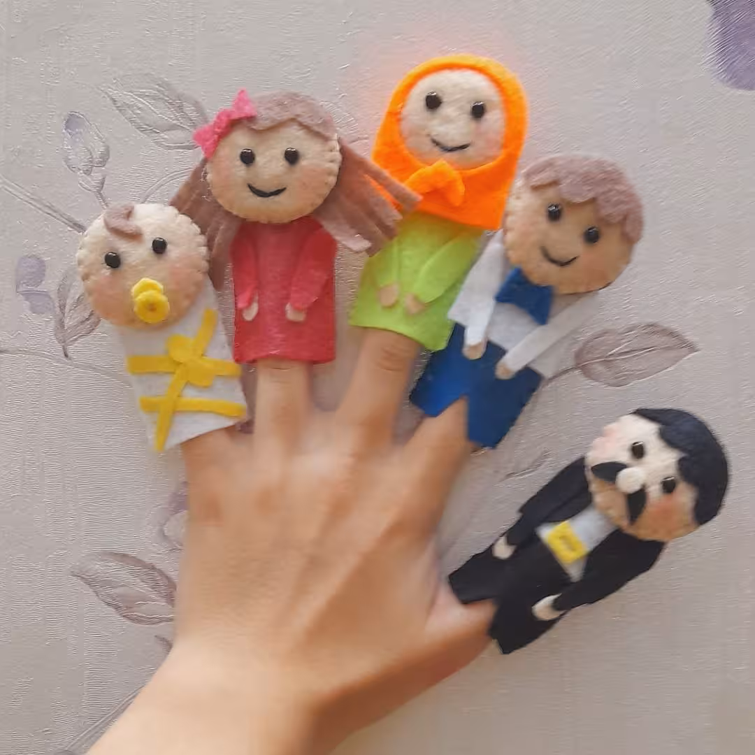عروسک انگشتی 5 حیوان و خانواده
