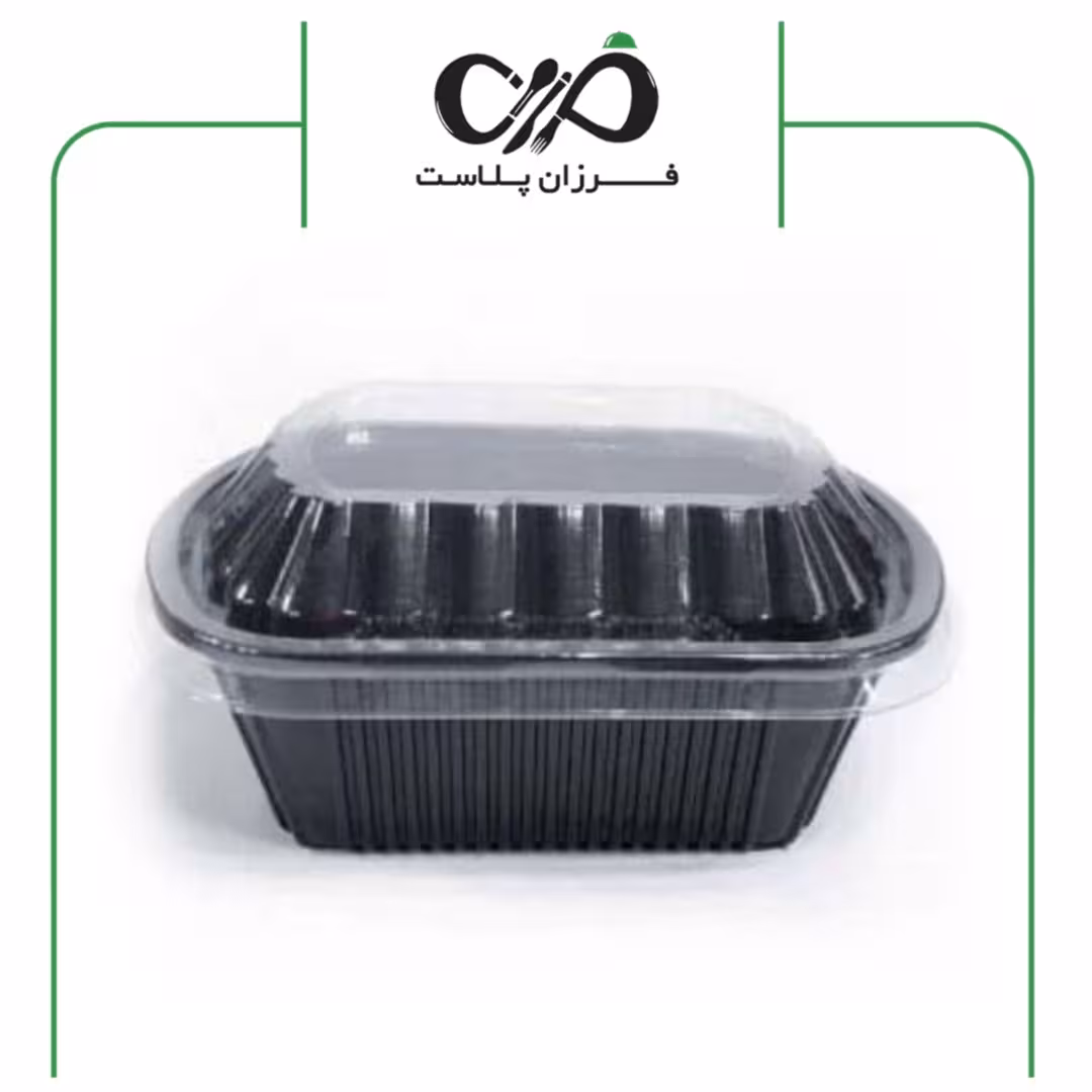 ظرف یکبار مصرف سالاد سزار 608 بسته 5 عددی با درب مهرپارسا
