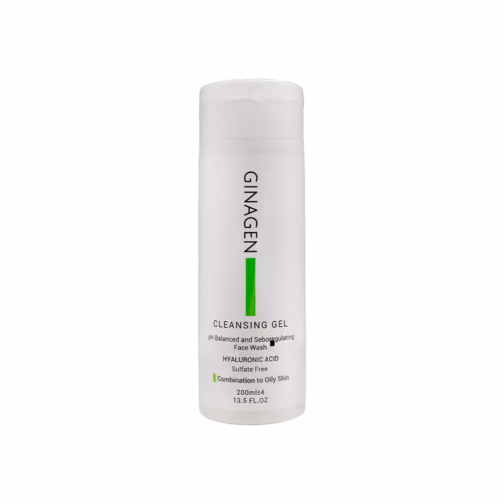 ژل شستشوی صورت پوست چرب ژیناژن 200 میلی لیتر | Ginagen Cleansing Gel For Oily Skin