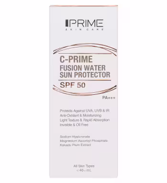 فیوژن واتر فلویید بی رنگ حاوی ویتامین ث spf50 پریم