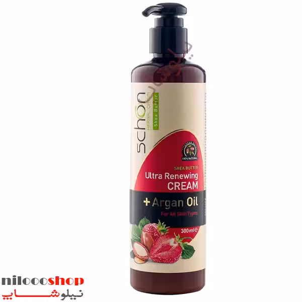 کرم مرطوب کننده توت فرنگی شون حجم 300میلی لیتر