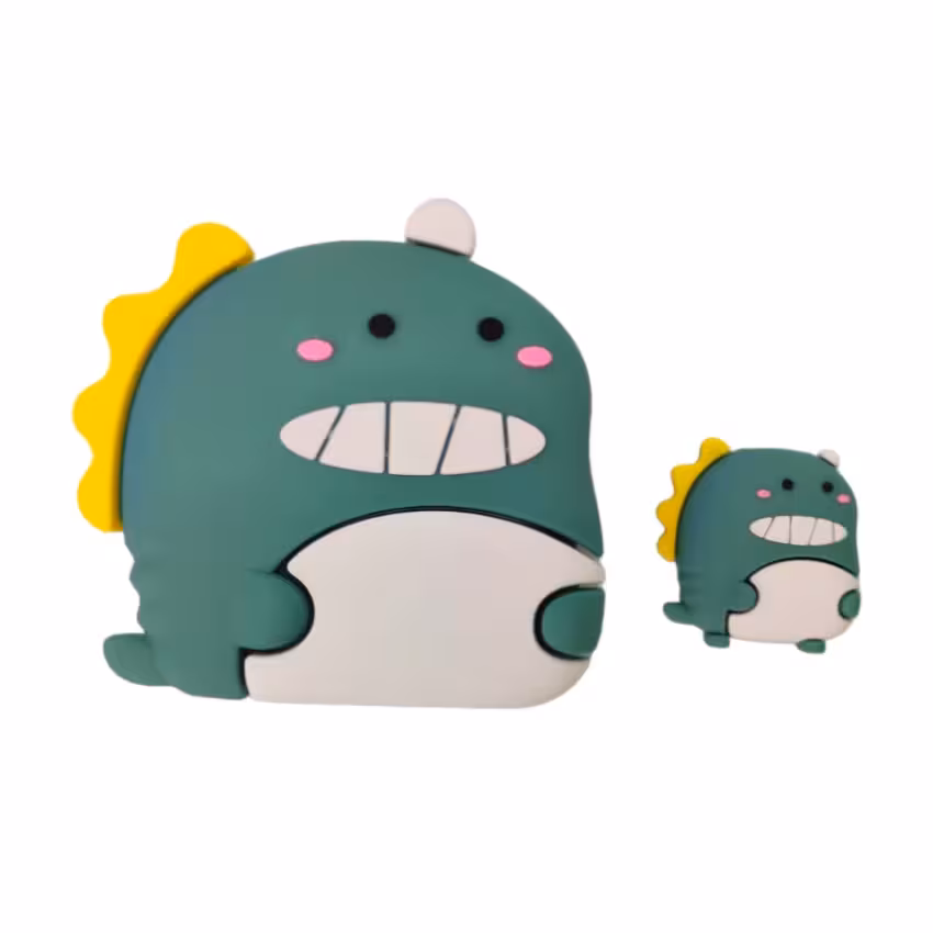 محافظ شارژر اپل 20وات طرح دایناسور سبز بسته دو عددی