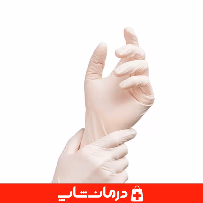 خرید دستکش جراحی یونیکر سایز 8 دستکش لاتکس کم پودر unikcare