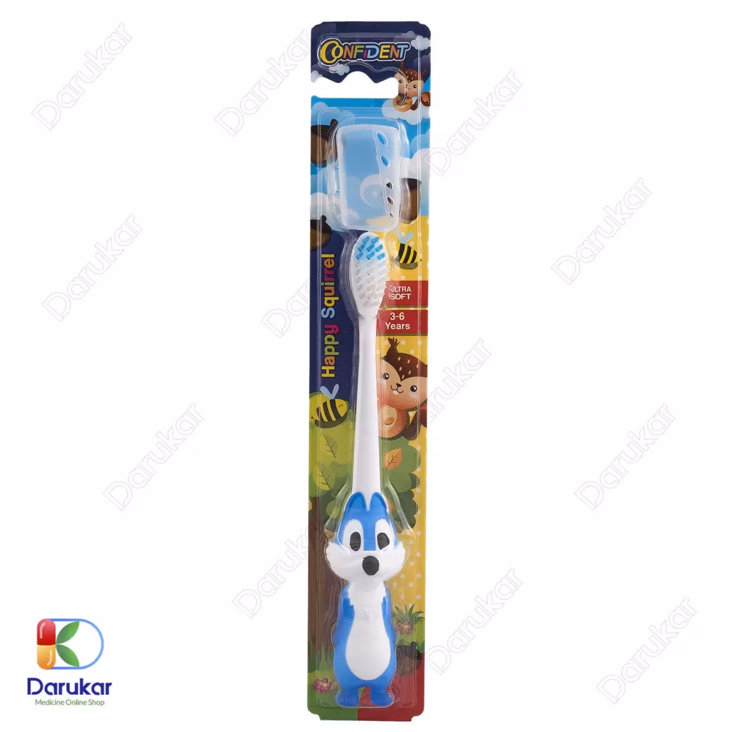 مسواک کودکان 3 تا 6 سال، مدل Happy Squirrel کانفیدنت